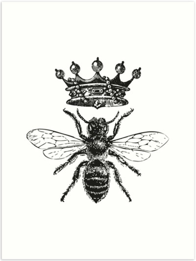 Queen Bee art print by Eclectic at HeART