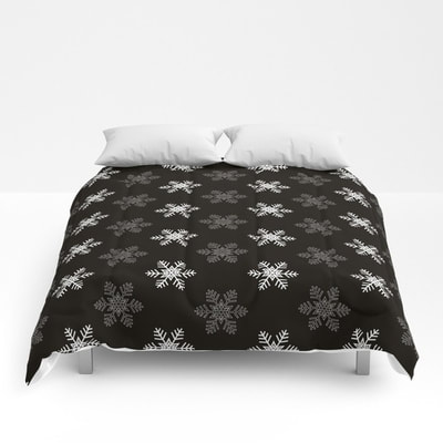 Snowflake Pattern comforters by Eclectic at HeART