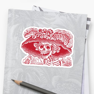 Calavera Catrina stickers from Eclectic at HeART