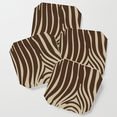 Zebra Print coasters by Eclectic at HeART
